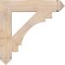 Ekena Millwork Merced Arts & Crafts Smooth Bracket, Douglas Fir, 5 1/2"W x 32"D x 32"H BKT06X32X32MRC03SDF - alternate 3